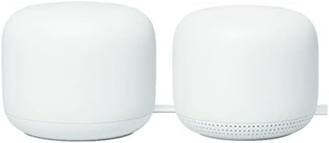 Google Nest Wifi – AC2200 (2nd Generation) Router and Add On Access Point Mesh Wi-Fi System (2-Pack, Snow)
