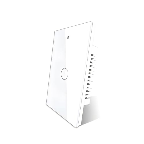 Smart Switch Smart Light Switch 2.4GHz Wi-Fi Light Switch Works Smart Switches for Lights with Alexa Google Assistant Alexa Light Switch Neutral Wire Required Single Pole Remote Control Schedule