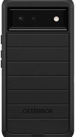 OtterBox Defender Series Case for Google Pixel 6 (Only) – Case Only – Microbial Defense Protection – Non-Retail Packaging – Black