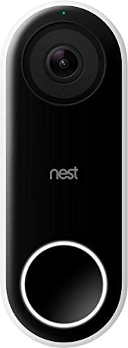 Google Nest Doorbell (Wired) – Formerly Nest Hello – Video Doorbell with 24/7 Streaming – Smart Doorbell Camera for Home with HDR Video, HD Talk and Listen, Night Vision, and Person Alerts