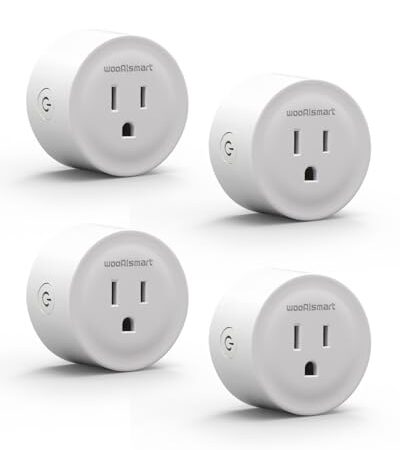 Smart Plug, WiFi Plugs Work with Alexa & Google Assistant, Smart Outlet with Timer & Group Controller, WiFi Outlet for Home, No Hub Required,FCC Certified, 2.4G WiFi Only, 4 Packs