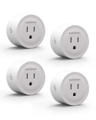 Smart Plug, WiFi Plugs Work with Alexa & Google Assistant, Smart Outlet with Timer & Group Controller, WiFi Outlet for Home, No Hub Required,FCC Certified, 2.4G WiFi Only, 4 Packs
