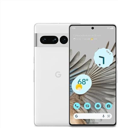 Google Pixel 7 Pro – 5G Android Phone – Unlocked Smartphone with Telephoto , Wide Angle Lens, and 24-Hour Battery – 128GB – Snow