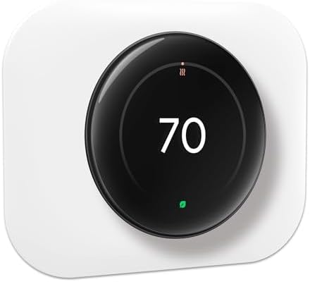 Petrichor Nest Thermostat Wall Plate – Compatible with Google Nest Learning Thermostat (4th Gen) – Nest Thermostat Trim Kit, Nest Thermostat Wall Plate Cover Thermostat Accessory Easy Installation