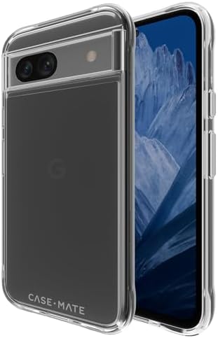 Case-Mate Google Pixel 8a Case 2024 Model, 6.1″ | 12FT Drop Protective Google Pixel 8a Phone Case | Wireless Charging Case for Pixel 8a w/Anti-Fingerprint & Anti-Scratch Coating | Tough Clear Case