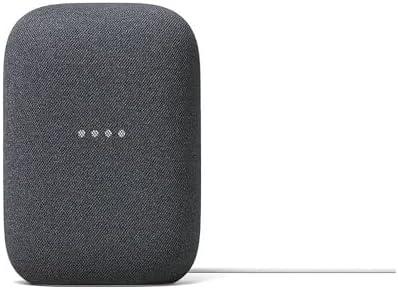 Google Audio Bluetooth Speaker – Wireless Music Streaming, Powerful Sound, Assistant Built-in, Wi-Fi and Bluetooth Connectivity, Smart Home Control, Stereo Pairing (Charcoal)