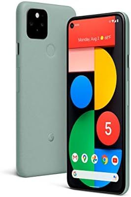 Google Pixel 5 – 5G Android Phone – Water Resistant – Unlocked Smartphone with Night Sight and Ultrawide Lens – Sorta Sage