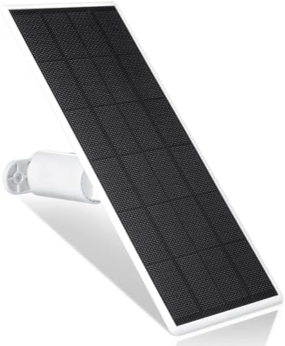Wasserstein Solar Panel, Solar Panel Charger for Google Nest Cam Outdoor or Indoor, Battery – 2.5W Solar Power – Camera Solar Panels Made for Google Nest (1 Pack)