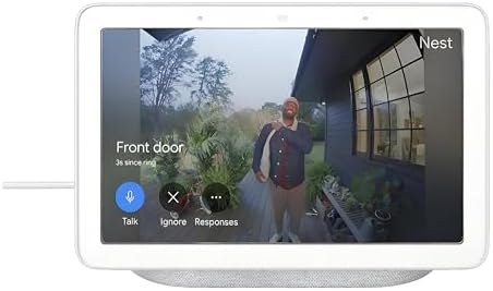 Google Nest Hub (1st Gen) 7-inch Display, 1st Generation (Chalk), GA00516X-GA00515X (Renewed)