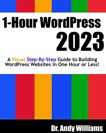 1-Hour WordPress 2023: A visual step-by-step guide to building WordPress websites in one hour or less! (Webmaster Series)