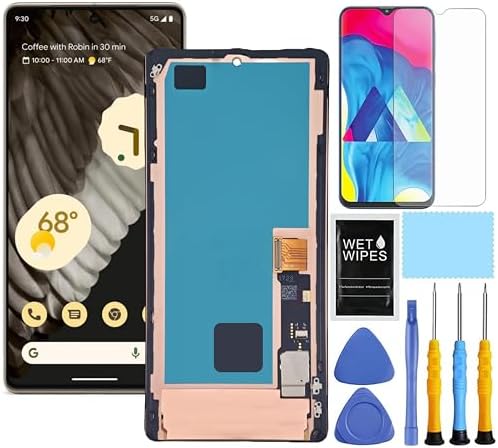 AMOLED for Google Pixel 7 Pro Screen Replacement kit for Pixel 7 Pro Screen Replacement GP4BC GE2AE LCD Display digitizer Touch Screen Assembly (Not for Pixel 7 and 7A) Black
