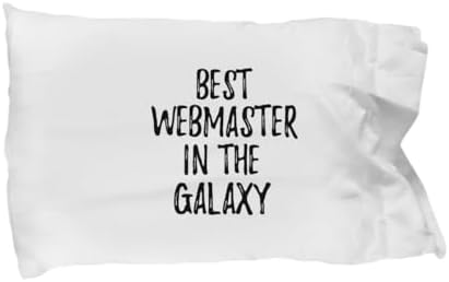 Best Webmaster in The Galaxy Pillowcase Funny Sci-fi Lover Gift Geek Coworker Present Pillow Cover Case 20×30