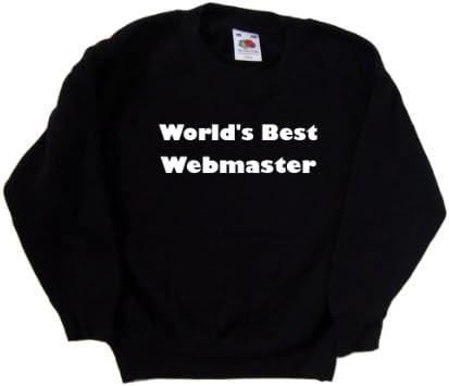 World’s Best Webmaster Black Kids Sweatshirt