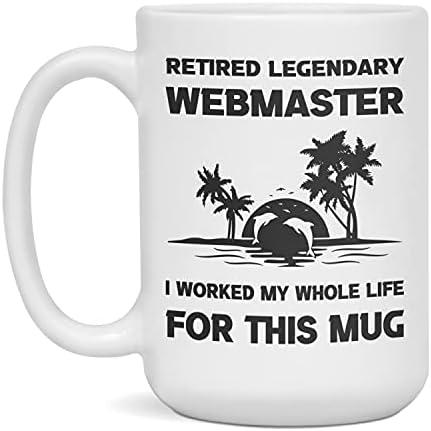 Retired Legendary Webmaster Mug, 15-Ounce White