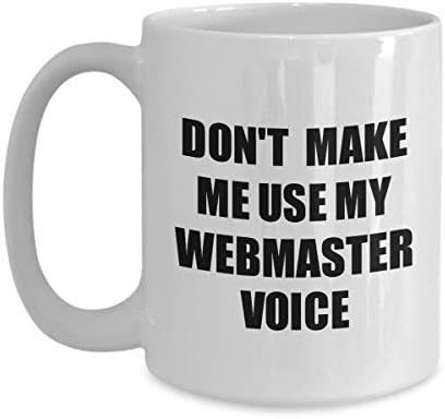 EzGift Webmaster Mug Coworker Gift Idea Funny Gag For Job Coffee Tea Cup Voice 15 oz