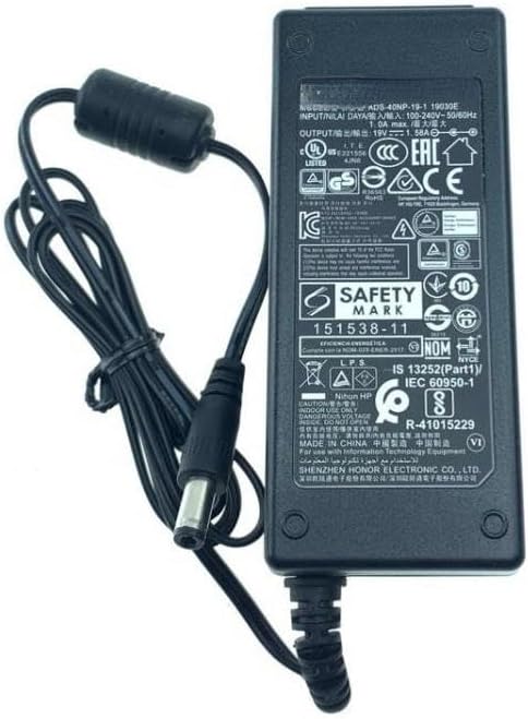 Genuine HOIOTO ADS-40NP-19-1 19030E 30W 19V 1.58A AC Switching Adapter Compatible with Hp 23er Display 22ep 24f Monitor Power Supply Charger, AD065G2Uz