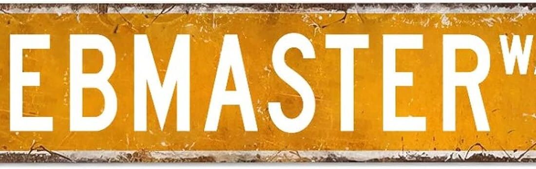 ArogGeld Webmaster Sign Webmaster Metal Sign Webmaster Gift Webmaster Vintage Decor Funny Custom Street Sign Shabby Chic Wall Art Wall Hanger Home Decor Wall Decorations
