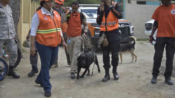 Drones y perros para buscar niño desaparecido en Jarabacoa