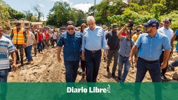 Paliza y Estrella supervisan zonas afectadas por inundacione